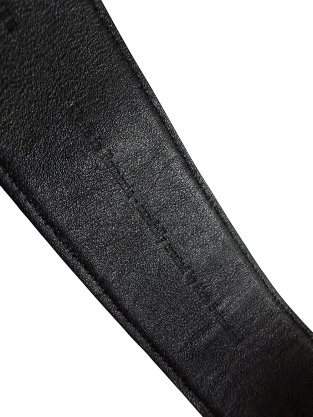 AKRIS Leather & faille wide belt sz 40 10 minimalist
